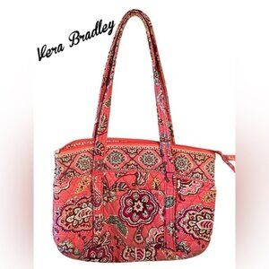 Vera Bradley Pink and Red Patterned Tote